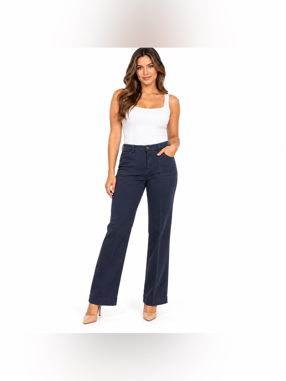 Calvin Klein The Riley Navy Blue Classic Fit Sits Below Waist Size 4